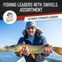 Fishing Leaders with Swivels - Carp, Pike, Catfish, Muskie, Walleye, Bass, Mackerel, Snapper