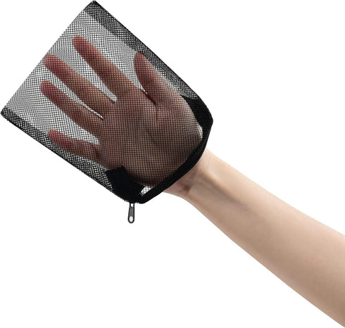 ALEGI 10 pcs Reusable Aquarium Filter Media Bags with Zipper, Mesh for Filter Media (6" x 5")