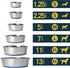 Our Pets Durapet Stainless Steel Bowl, 5 Cups, 6.9" x 6.9" x 2.5"