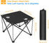 Small Folding Camping Table with 2 Cup Holders & Carry Bag, Rollup Beach Table for Outdoor Cooking, Picnic, and Party
