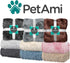 PetAmi Waterproof Dog Blanket - Queen Size Calming Pet Blanket, Sherpa Faux Fur, Soft Fluffy XL, 90x90 Tie-Dye Black
