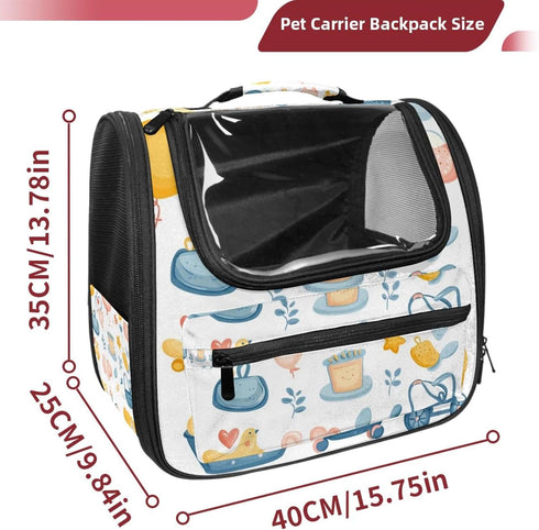 (2) Baby Shower Pet Carrier Soft Sided Carrier for Small Medium Cats Dogs