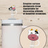 LUBNYSO 4Pcs 10mm (0.4in) Dairy cow Silicone Straw Cover Cap for Stanley Cup, Reusable