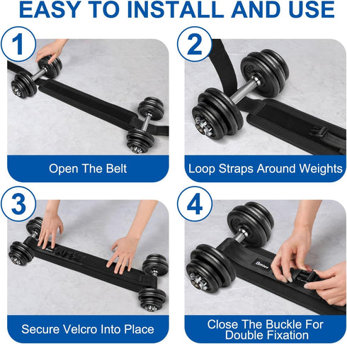 Hip Thrust Belt - Dumbbell Belt with Non-slip Padding for Safety and Easy Use with Weights