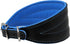 Real Leather Extra Wide Padded Tapered Dog Collar - Glossy Black for Greyhound, Saluki, Lurcher