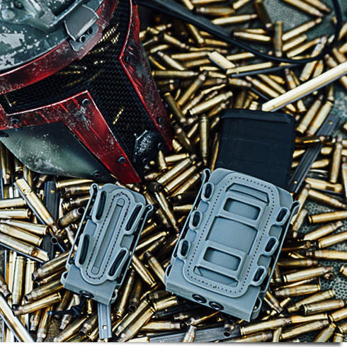 IDOGEAR Mag Pouch - Pistol Magazine Pouches 9mm Softshell Adjustable Universal Mag Carrier for .40 S&W .45 ACP