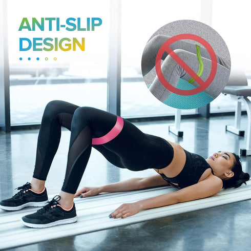 Portzon Resistance Loop Exercise Bands, Suitable for Arm, Leg Stretching and Strength Training