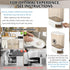 Pet Food Storage Container with Lid & Scooper Press to Dispense Clear Airtight Cat Food Storage Container Dog Food