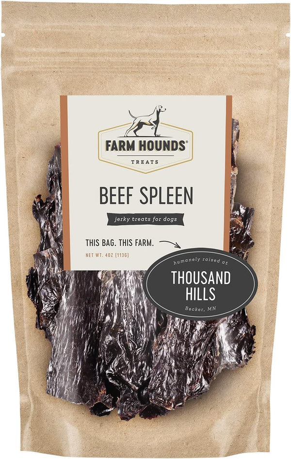 Farm Hounds - Beef Spleen - Premium Natural Beef Spleen Jerky For