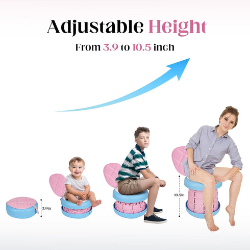 Inmorven Portable Toilet Camping Foldable Potty for Toddler Adults Kids Travel Potty