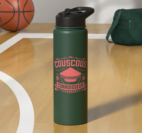 Couscous Lover Gift Couscous Connoisseur Couscous Stainless Steel Insulated Water Bottle