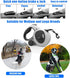 HCY&WLD Upgrade 4-in-1 Retractable Dog Leash - LED Light, Dispenser, Poop Bags, 16 ft Heavy Duty with Anti-Slip Handle