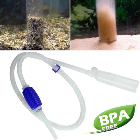 DINY Home & Style Aquarium Cleaner Siphon Pump, Fish Tank Gravel Sand Cleaner