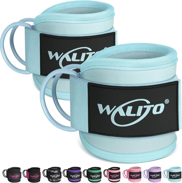 WALITO Gym Ankle Straps for Working Out - Glute Ankle Cuff Kickback Strap, Gym Cable Machine Accessories for Women