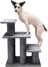 Furhaven Steady Paws Multi-Step Pet Stairs for High Beds & Sofas, Gray, 3-Step Design