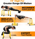TABEKE Push Up Bar, 14'' High Steel Parallettes & Dip Bar with Foam Handle for Home Gym Strength Training