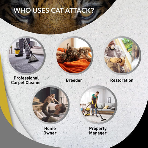 Odorcide Cat Attack Concentrate 16 oz, Cat Odor Eliminator for Strong Odor, Urine Remover for Carpet & Upholstery