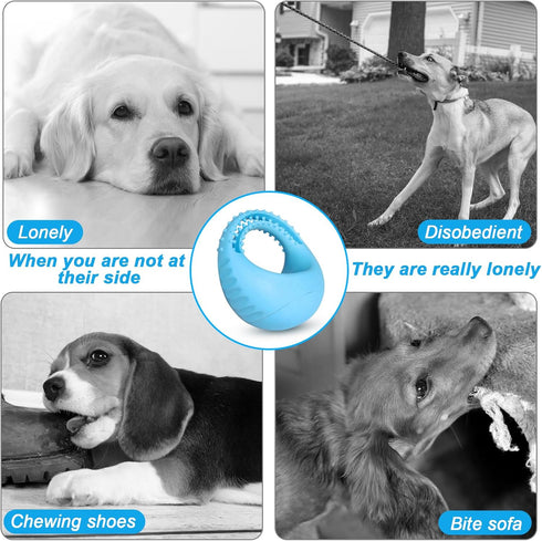 Durable Rubber Dog Chew Toy for Aggressive Chewers - Chase Teether Bone