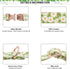 Metal Buckle Dog Collar, Durable Adjustable Soft Collar for Small Medium Large Dogs (003-Green Flower, S, 10-14in)