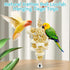 Hamiledyi Bird Toys Foraging Star Chew Toy, Super Shredder Ball for Parrot Cage, 1 x Rattan Chew Ball String