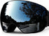 SPOSUNE Ski Goggles Over Glasses - UV400 Anti-Fog Snow Goggle for Men, Women, Youth