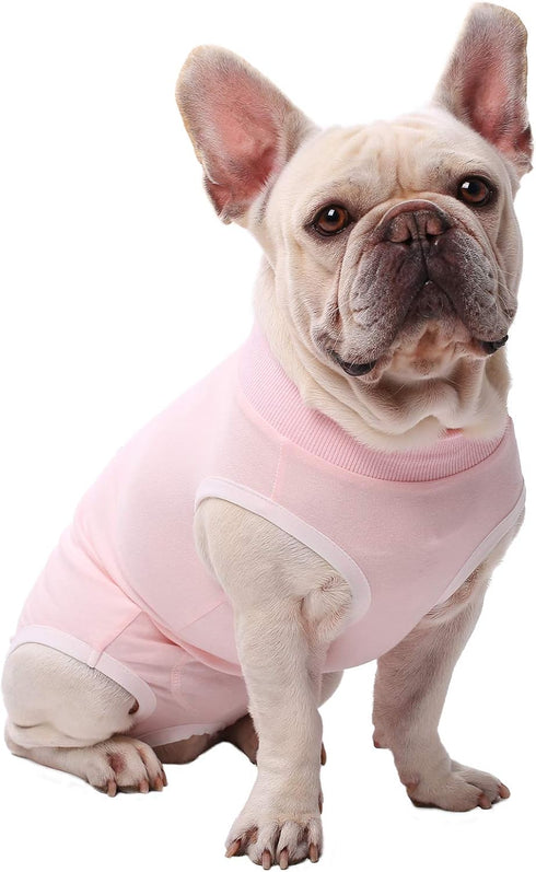 SAWMONG Dog Recovery Suit – Recovery Suit for Dogs After Surgery – Dog Spay Surgical Suit for Female Dogs, Pink, Medium