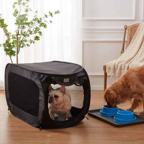 PETLIKE Pop Up Dog Kennels, Large Dog Bed Kennel, Portable Waterproof Car Seat for Indoor Outdoor Travel