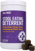 Pet MD Stool Eating Deterrent - 60 ct Chews to Prevent Dog from Eating Poop - Coprophagia Aversion with Enzymes, Herbs