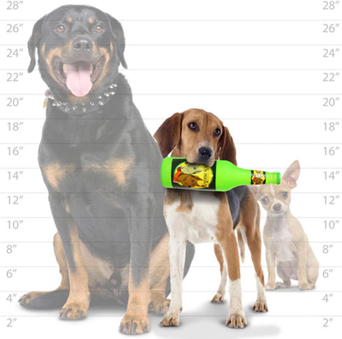 Dog Toy - Beer Bottles - 100% Vinyl, Durable & Strong, 14 Bottles to Choose from (Dos Perros)