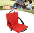 Outdoor Chair Cushion, Foldable Stadium Seat Cushion Red, Comfortable Folding Bleacher Seat, Lightweight Padded Seat