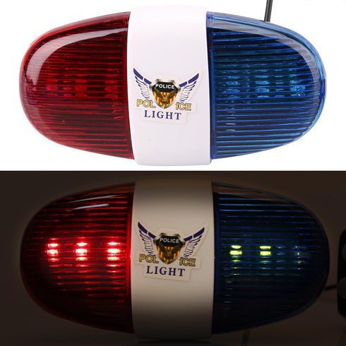 Kids Bike Police Sound Light - Oumers Electronic Horn Bike LED Light, Christmas Birthday Gift (Batteries Not Included)