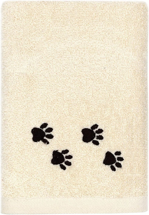 DAN RIVER Large Dog Towels for Drying, 100% Cotton Puppy Bath Towel, Ultra Soft 450 GSM, 20x40 inches, Cannoli Cream