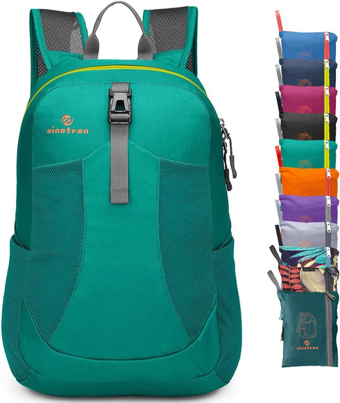 sinotron 22L Lightweight Packable Day Pack Backpack for Travel, Camping, Vacation, Small Hiking for Women Men
