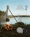 Campfire Tripod,Portable Triangle Grill Camping Tripod for Cooking Fire Pit Tripod Kit