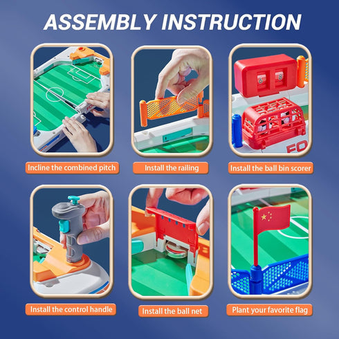 TGHIJKK 3 4 5 6 7 8-12 3+ Mini Soccer Board Game for Kids: Foosball Table Toys for Year Old Kids - Pinball Interactive