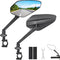 Zacro 2 Pack Bike Mirror, 2024 Upgraded Handlebar Mount, 360° Adjustable Rear View Mirror for Bikes and Scooters