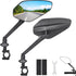 Zacro 2 Pack Bike Mirror, 2024 Upgraded Handlebar Mount, 360° Adjustable Rear View Mirror for Bikes and Scooters