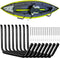 JaGely 8 Pcs Wall Mount Kayak Storage Rack, Heavy Duty Hooks for Canoe, Paddle Board, Bicycle & More