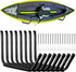 JaGely 8 Pcs Wall Mount Kayak Storage Rack, Heavy Duty Hooks for Canoe, Paddle Board, Bicycle & More