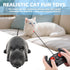 Pixibond Remote Control Rat Mouse Cat Toy Realistic RC Fake Rat Mouse Toy Flocking Wireless Funny Chasing Electronic