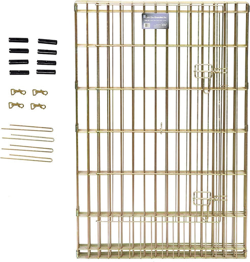 MidWest Homes for Pets Foldable Metal Dog Exercise Pen, 24'W x 36'H, Gold Zinc with Door