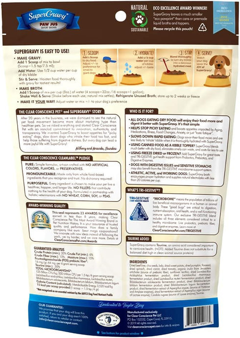 SuperGravy Original Trio, 30-Scoop Bags, Natural Dog Food Gravy Topper, Human Grade, Gluten Free, Grain Free