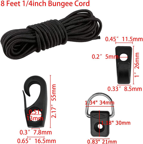 ISURE MARINE Kayak Deck Rigging Kit Accessory for Boat Kayak Canoe