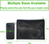 10 Pieces Aquarium Filter Media Bags - Reusable Mesh Filter Bags with Zipper for Fish Tank (10" x 7")