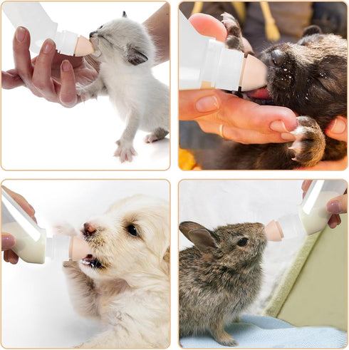 FEDIPUP Pack 5 Puppy Bottles for Nursing Puppy Milk, of Kitten Bottles for Nursing Newborn, Puppies Milk Feeder