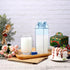 17Oz Clear Milk Bottle, Leakproof Cap Reusable Drink Container for Juice Soda Tea Storage Portable for Outdoor Sports