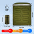 XL Queen Size Double Sleeping Bag for Adults, Two Person Sleeping Bag for All Season Camping Hiking & Cold Weather