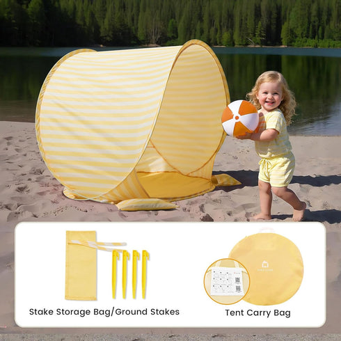 35.4"x27.6"x31.5" Summer Tiny Land Baby Beach Tent Pop Up Baby Tent with UV Protection, Portable Baby Beach Essentials