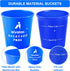 Yard Pong Outdoor/Indoor Games Set: Giant Game for Adults and Family with 12 Buckets, 4 Balls, Carrying Bag