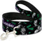 Dog Leash 4 Feet Long, Joker Die Laughing Haha, Black Purple Green, 0.5 Inch Wide